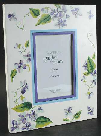 Sweet Violets Frame-Holds 4" X 6"