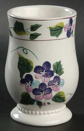 Sweet Violets China Bathroom Tumbler