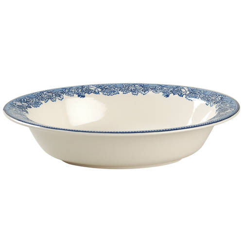 Highgrove (Blue Trim) 9" Oval Vegetable Bowl