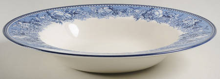 Highgrove (Blue Trim) Large Rim Soup Bowl