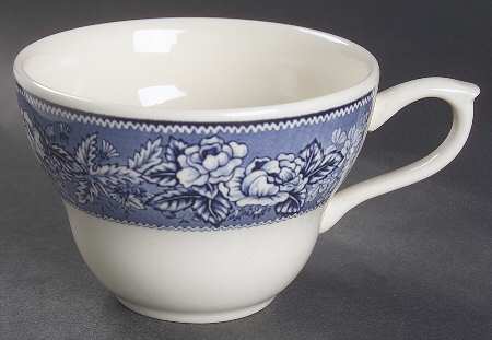 Highgrove (Blue Trim) Flat Cup