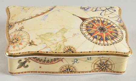 Atlas Double Deck Playing Card Box & Lid with Cards