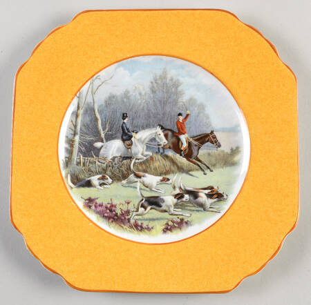 C1376 Yellow Luncheon Plate