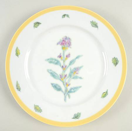 Flowering Herbs Dinner Plate