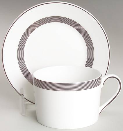 Cosmos Flat Cup & Saucer Set