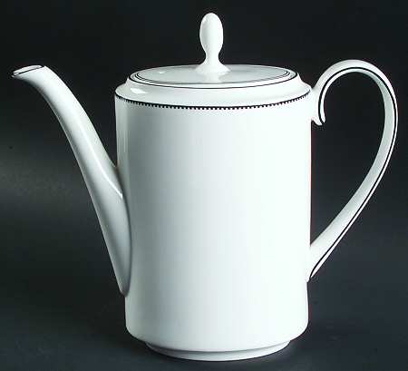 Blanc Et Noir Coffee Pot & Lid