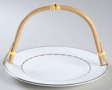 Baguette 5 3/8"-5 5/8" Bamboo Handled Serving Plate  HC