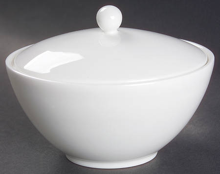 Jasper Conran (Bone, Plain) Sugar Bowl & Lid