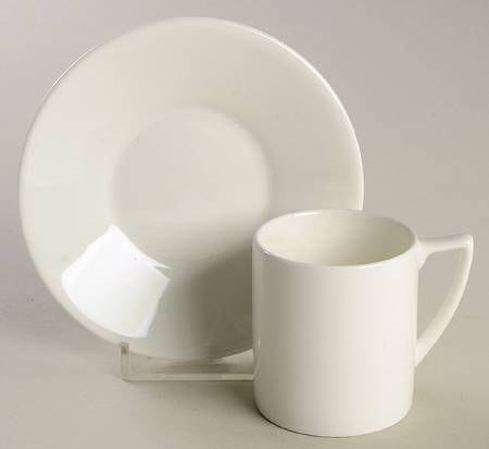 Jasper Conran (Bone, Plain) Espresso Cup and Saucer Set