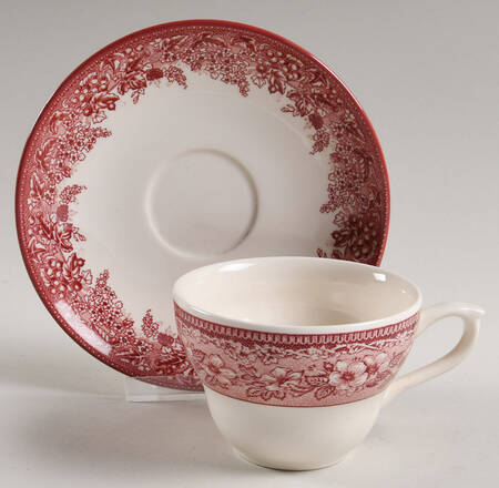 Mayfair (Williams-Sonoma) Flat Cup & Saucer Set