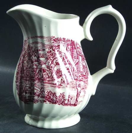 The Post House Pink (Scallop) 32 Oz Pitcher