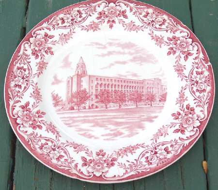 Boston University Pink Dinner Plate