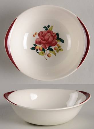 Barlaston Rose Lugged Soup/Cereal Bowl