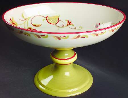 Chamomile Chip/Snack Oval Pedestal Server
