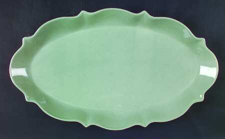 Green Tea 20" Oval Serving Platter