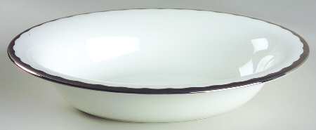 Silhouette 9" Oval Vegetable Bowl