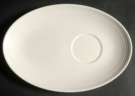 Jasper Conran Casual Cream Oval Snack Tray