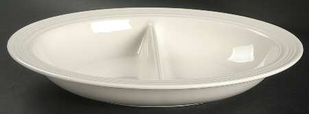 Jasper Conran Casual Cream Oval Divided Server