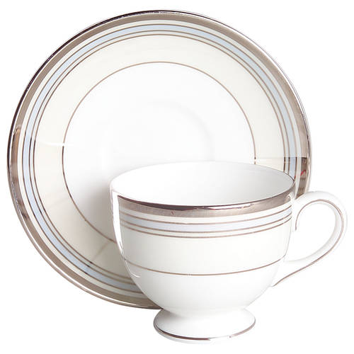 Lustreware Pacific Stripe Footed Cup & Saucer Set
