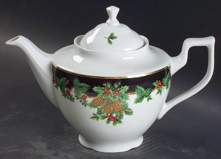 Holiday Bouquet Teapot & Lid