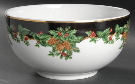 Holiday Bouquet 8" Round Vegetable Bowl