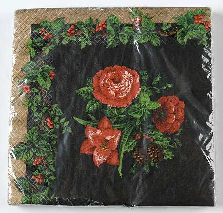 Holiday Bouquet Package of Paper Dinner Napkins