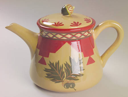Oak Leaf & Acorn Teapot & Lid