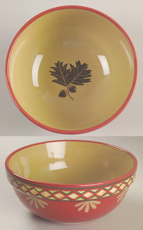 Oak Leaf & Acorn Soup/Cereal Bowl