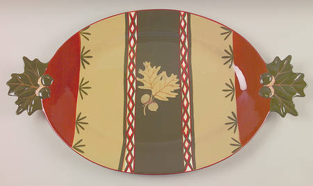 Oak Leaf & Acorn 24" Oval Serving Platter
