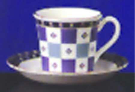 Aphrodite Flat Demitasse Cup & Saucer Set