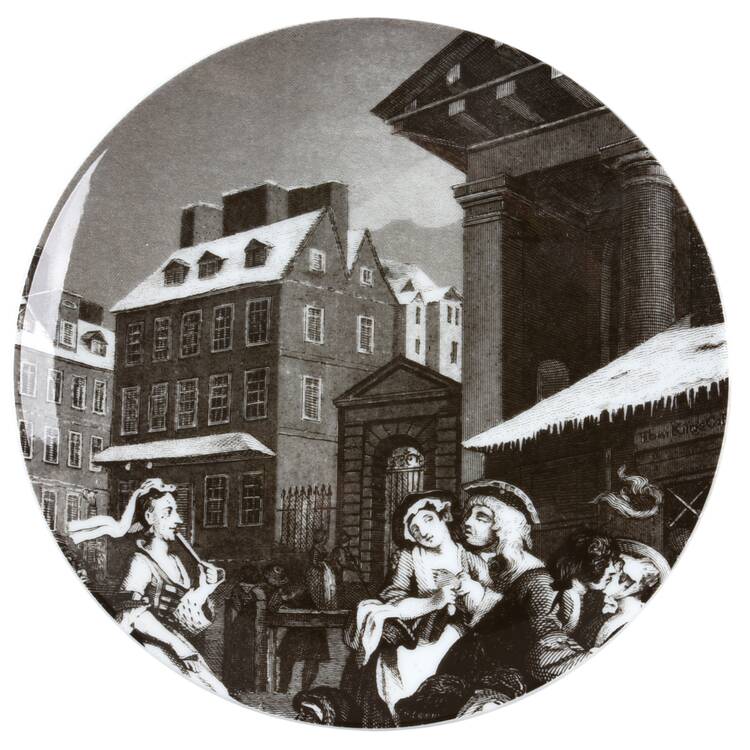 Satirical Art Of William Hogarth Bread & Butter Plate