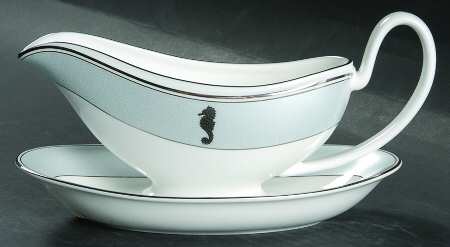 Seahorse Ocean Gravy Boat & Underplate