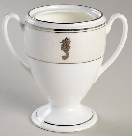 Seahorse Ivory Sugar Bowl No Lid