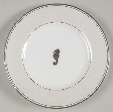 Seahorse Ivory Bread & Butter Plate