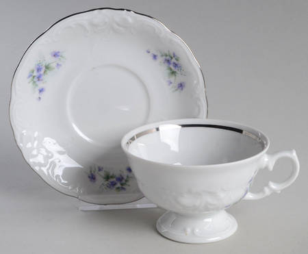 WAV46 Footed Cup & Saucer Set