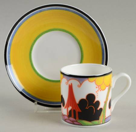 Summerhouse Flat Demitasse Cup & Saucer Set