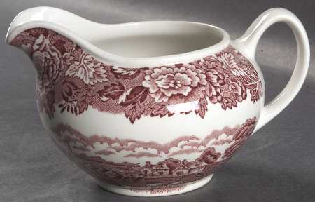 English Scenery Pink (Continental Shape) Creamer