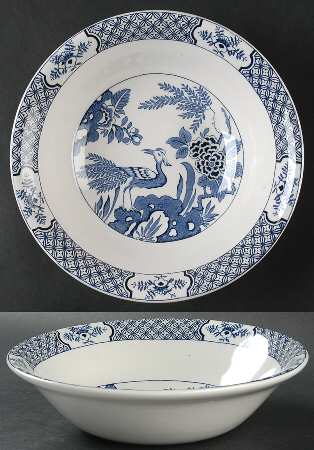 Yuan Blue (Newer, Continental Shape) 9" Round Vegetable Bowl