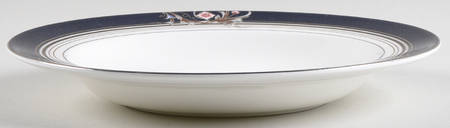 Renaissance Blue Large Rim Soup Bowl