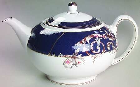 Renaissance Blue Teapot & Lid
