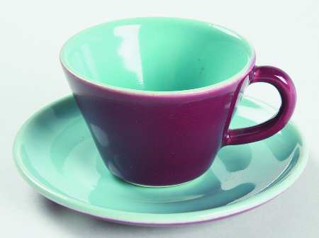 WIN42 Flat Demitasse Cup & Saucer Set