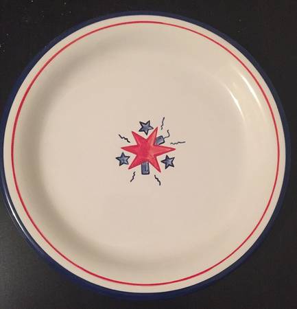 Fireworks Salad Plate