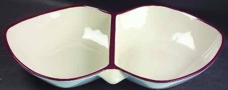 WIN64 15" Oval Divided Vegetable Bowl
