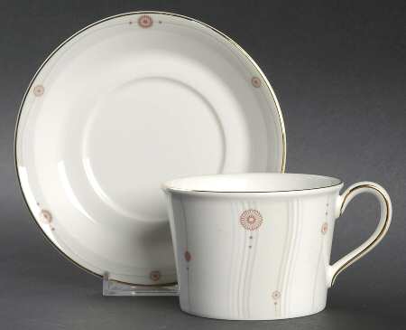 Satin Flat Cup & Saucer Set