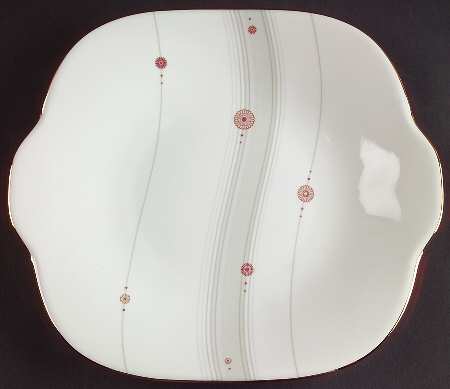 Satin Square Handled Cake Plate