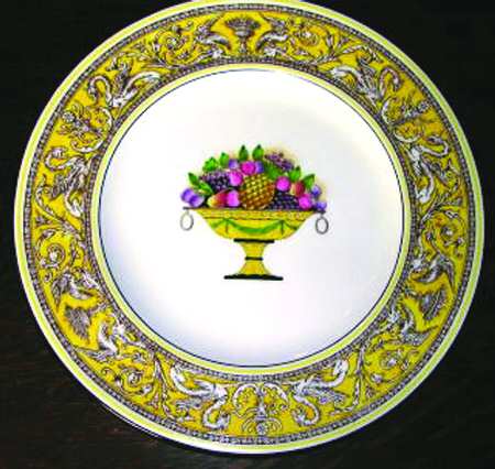 Florentine (Yellow, Fruit Urn Center) by Wedgwood