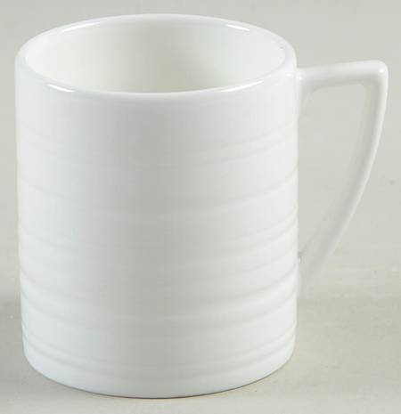 Jasper Conran Strata (Bone, Embossed) Flat Demitasse Cup