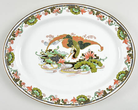 WOO117 14" Oval Serving Platter