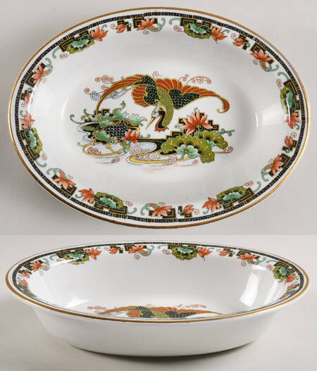 WOO117 9" Oval Vegetable Bowl