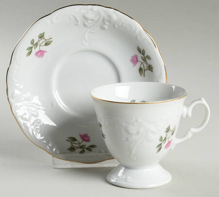 WAV49 Footed Cup & Saucer Set